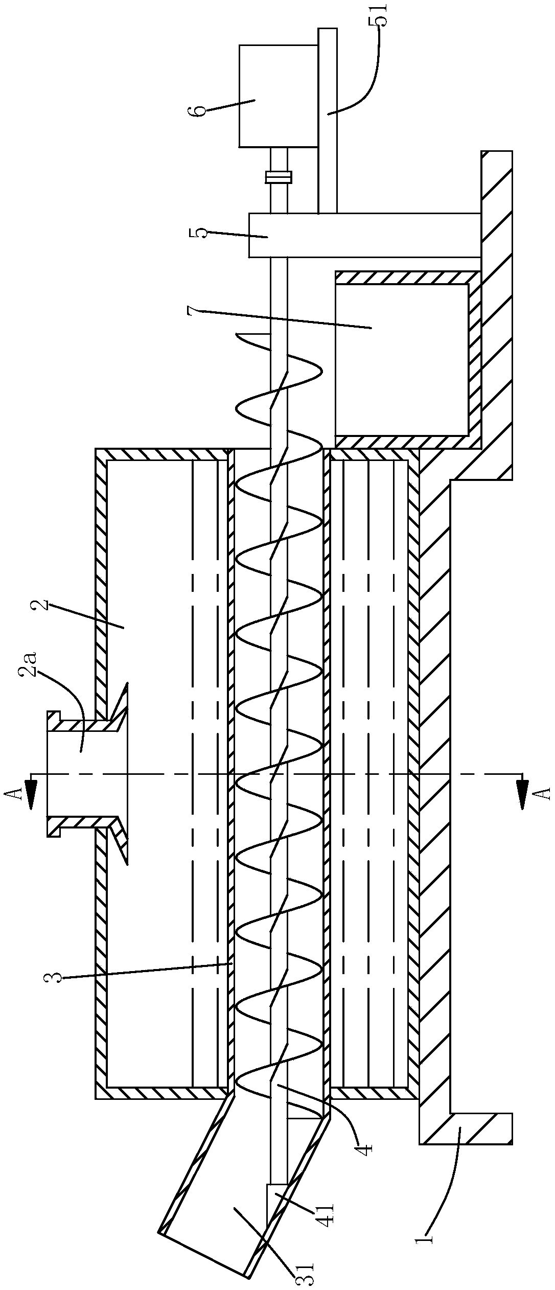 Heat absorption reutilization device for down processing and cooling