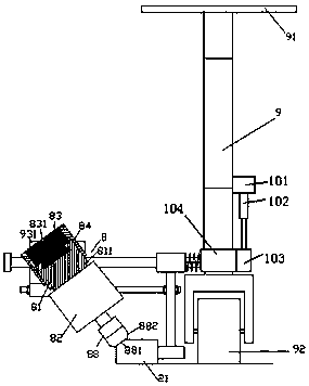 Garden road edge trimming device with air pressure adjustment and using method thereof