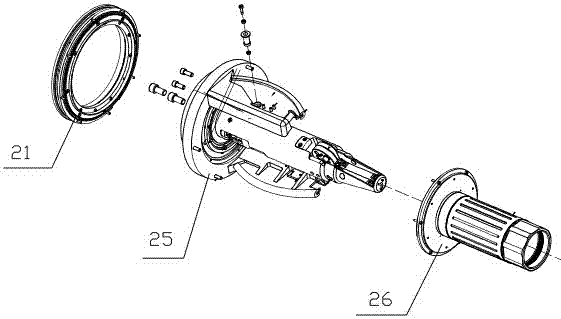 Production device suitable for extremely-fine copper axial wire