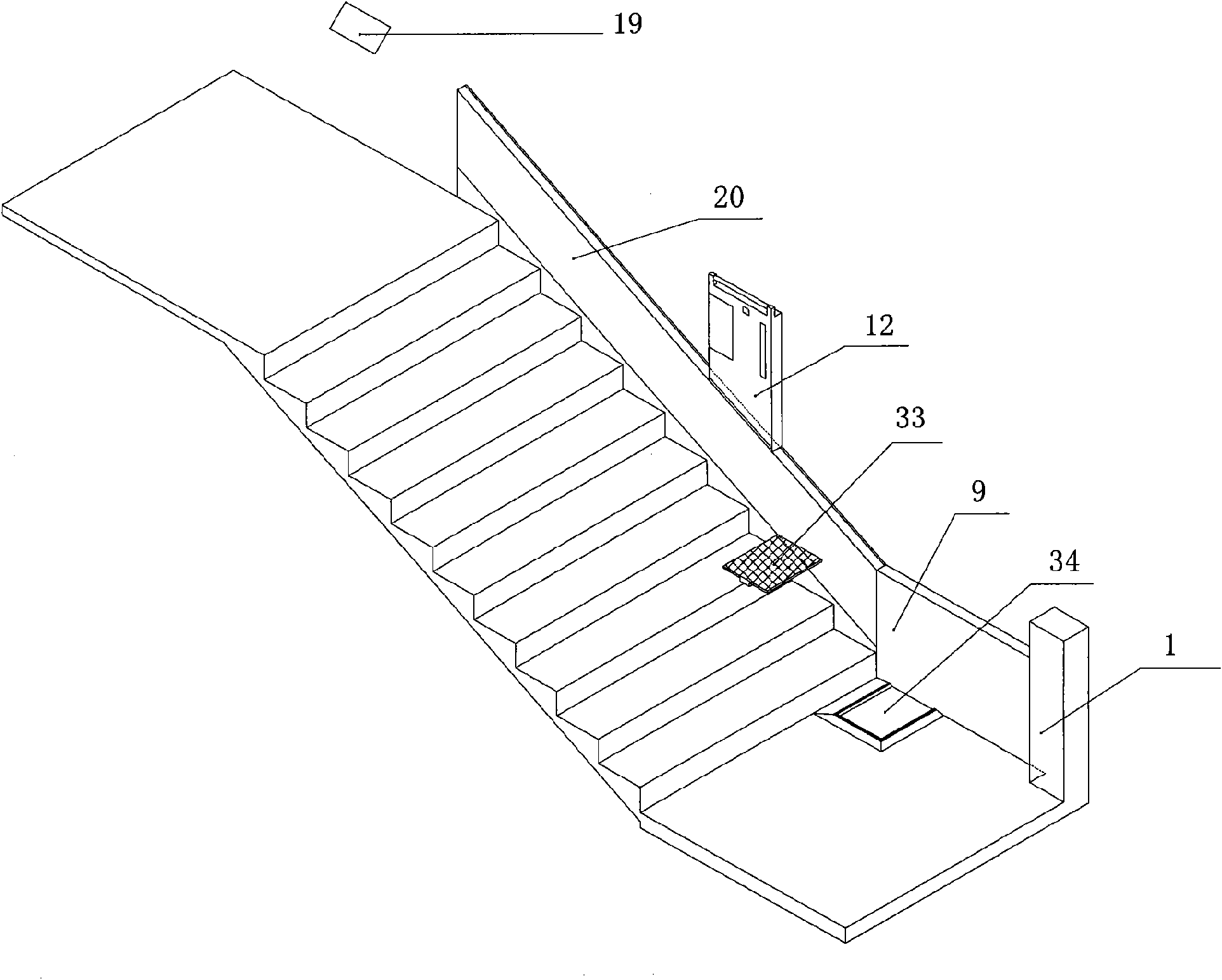 Stairway type minitype staircase