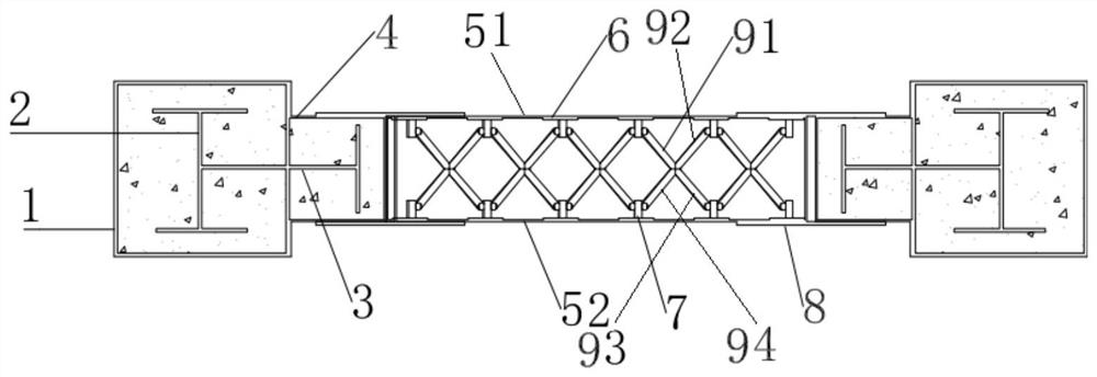 Double-steel-plate shear wall internally provided with replaceable inclined struts and construction method of double-steel-plate shear wall