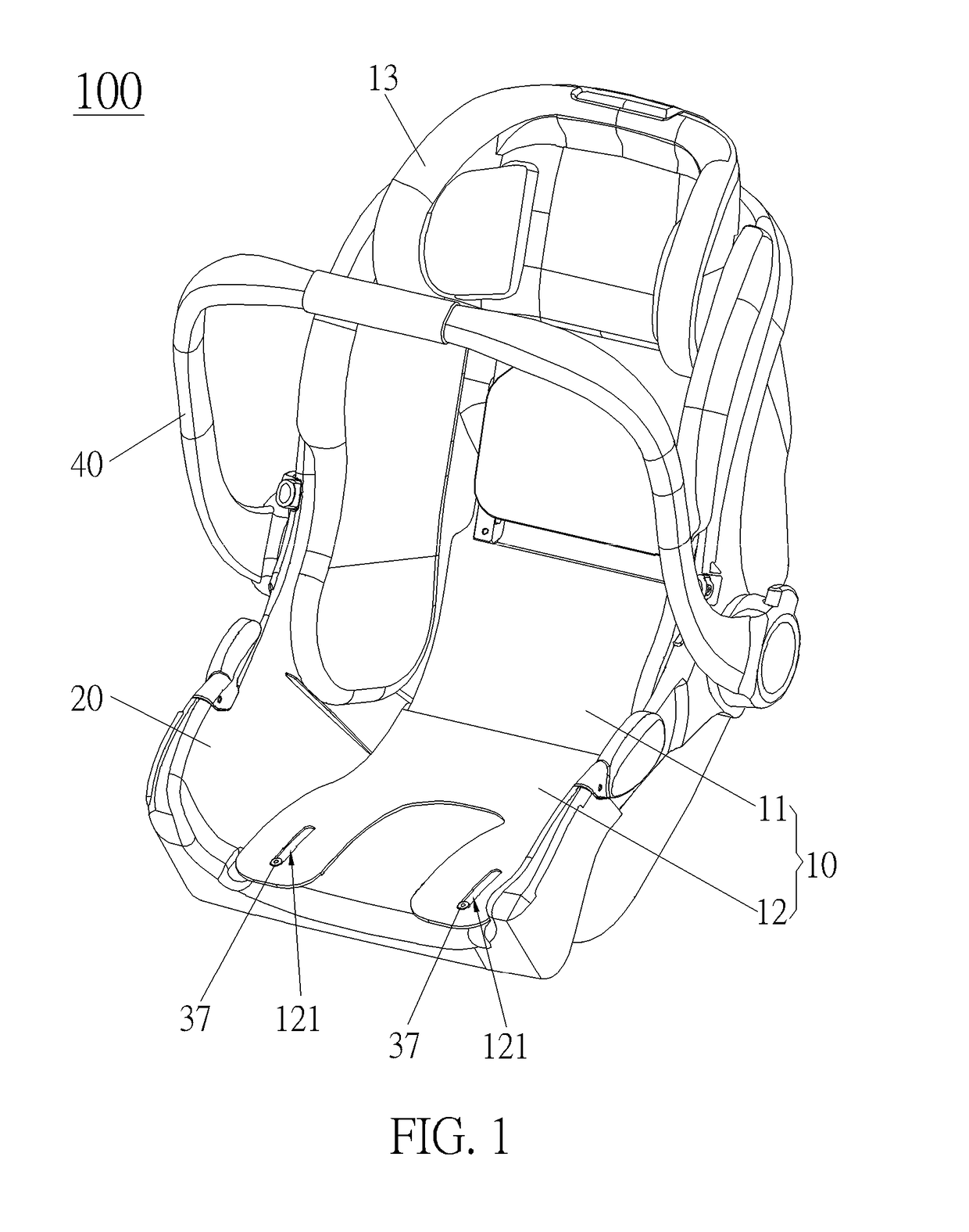 Adjustment mechanism and child safety seat therewith