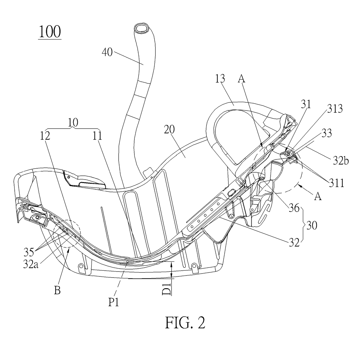 Adjustment mechanism and child safety seat therewith