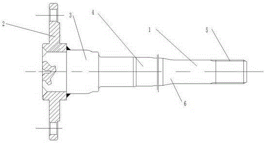 Half shaft used for rear bridge of electric automobile