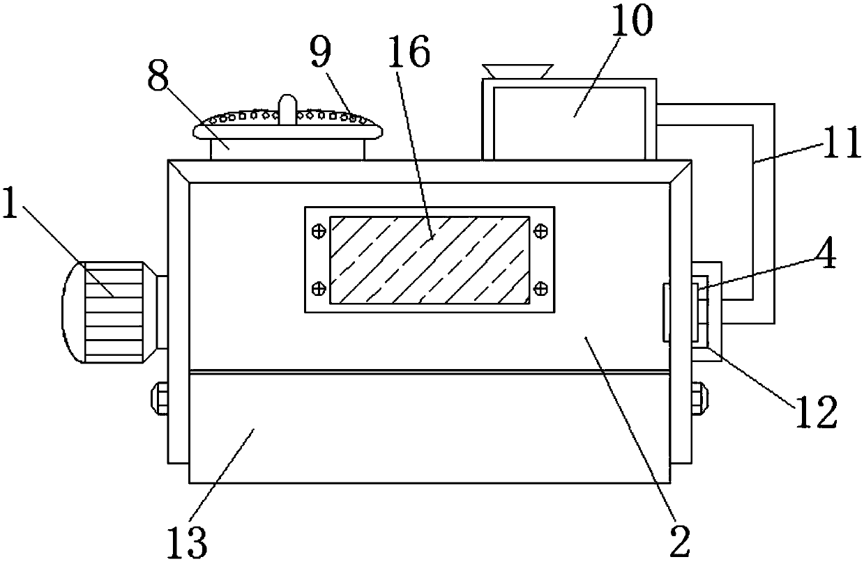 Calcium carbonate processing drying device for preventing calcium carbonate slurry from caking