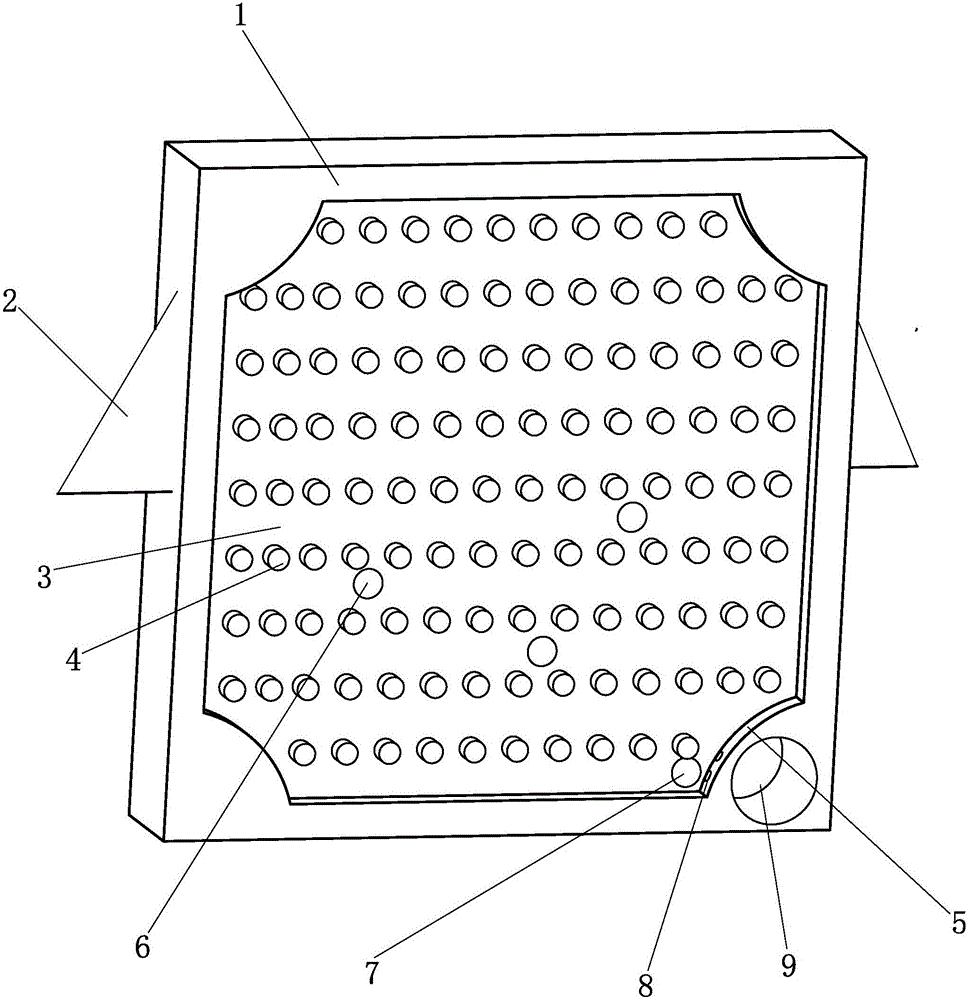 Filter plate structure for filtering machine