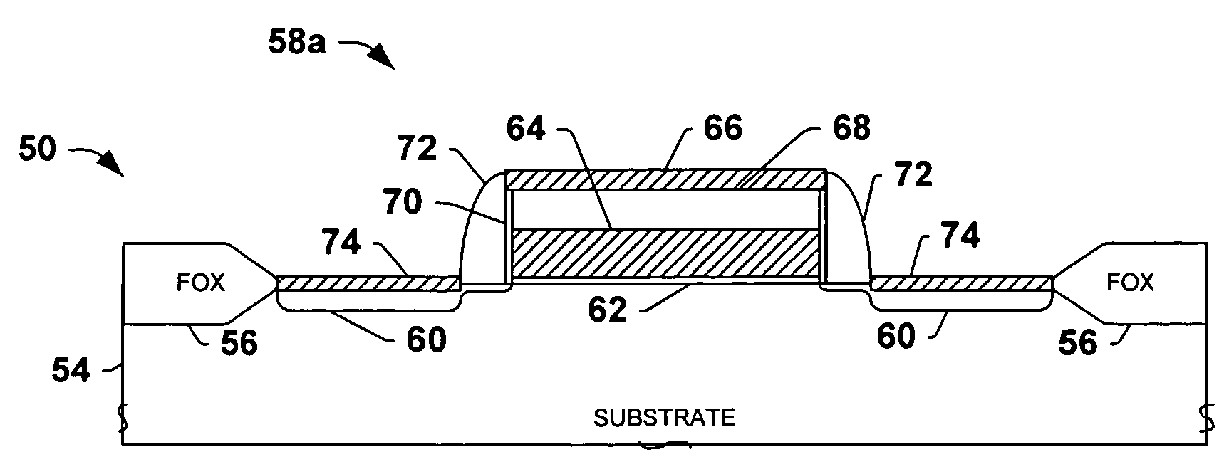 MOS transistor gates with thin lower metal silicide and methods for making the same