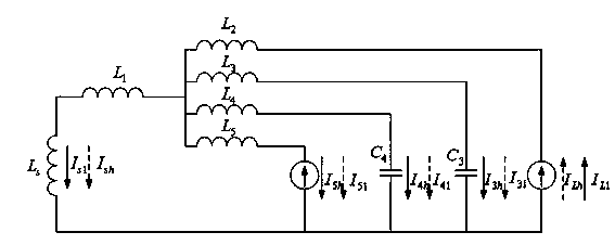 Magnetic integrated type hybrid power filter and reactive compensation system