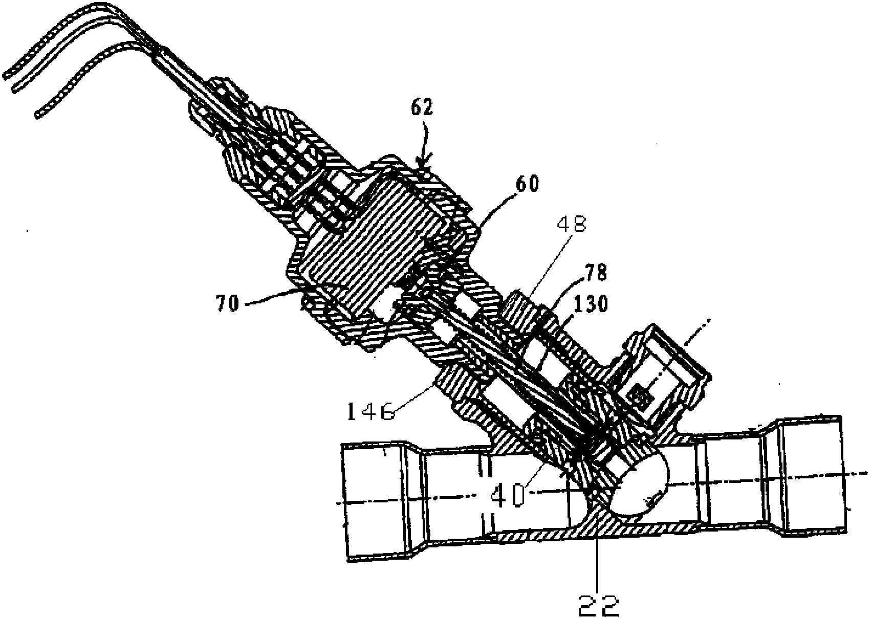 Flow adjusting valve