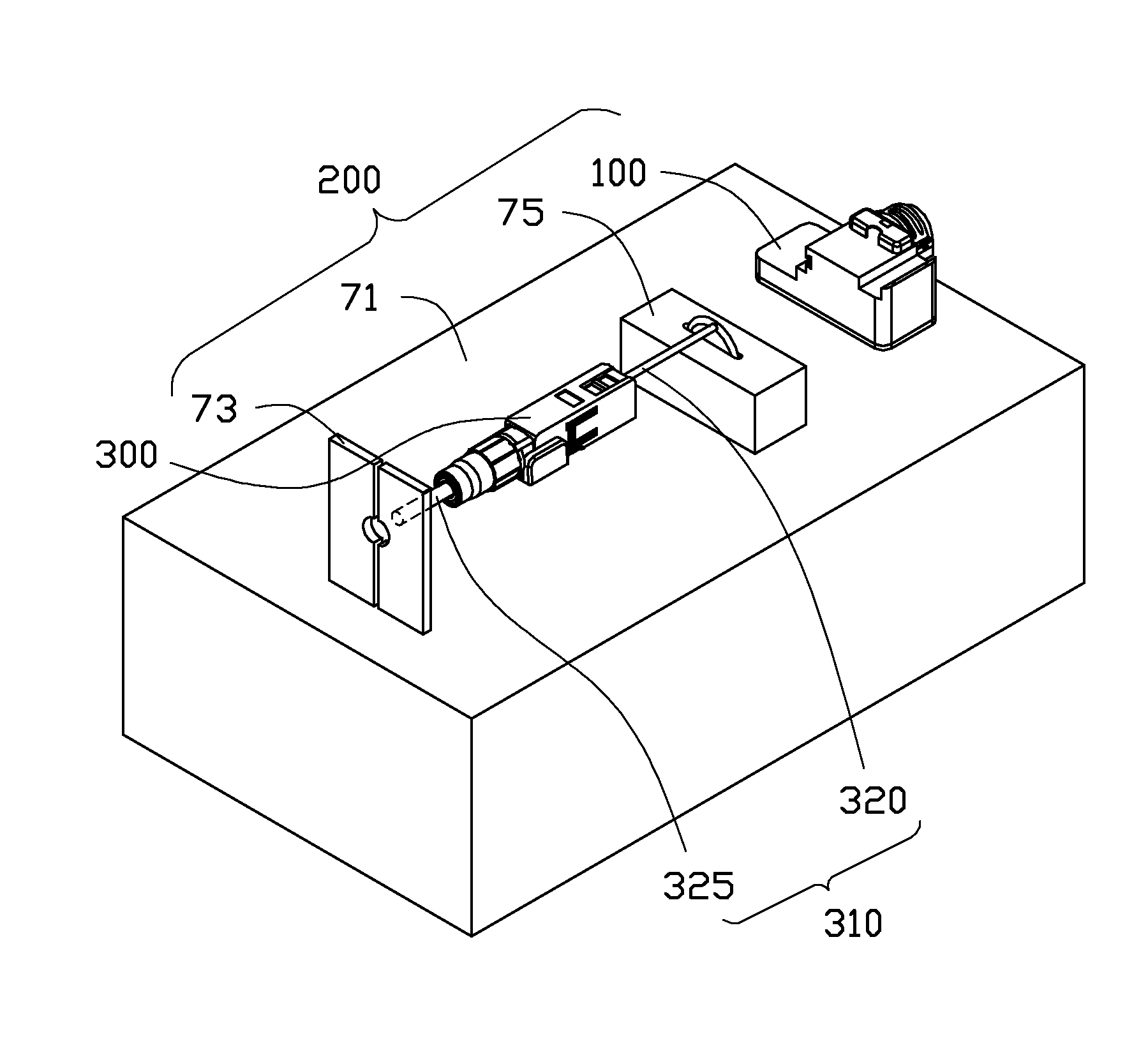 Fiber machining device and assembling method for optical fiber connector