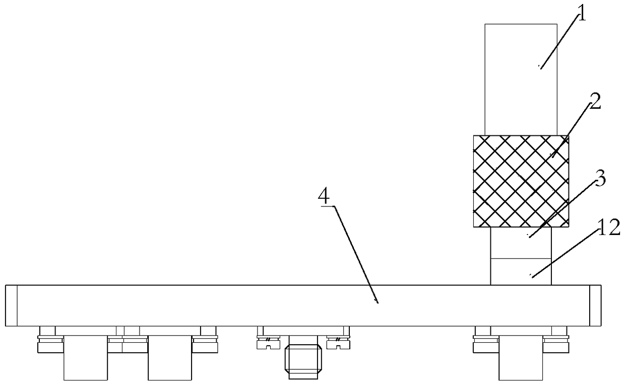 Welding auxiliary device for micro-strip sheet type power divider