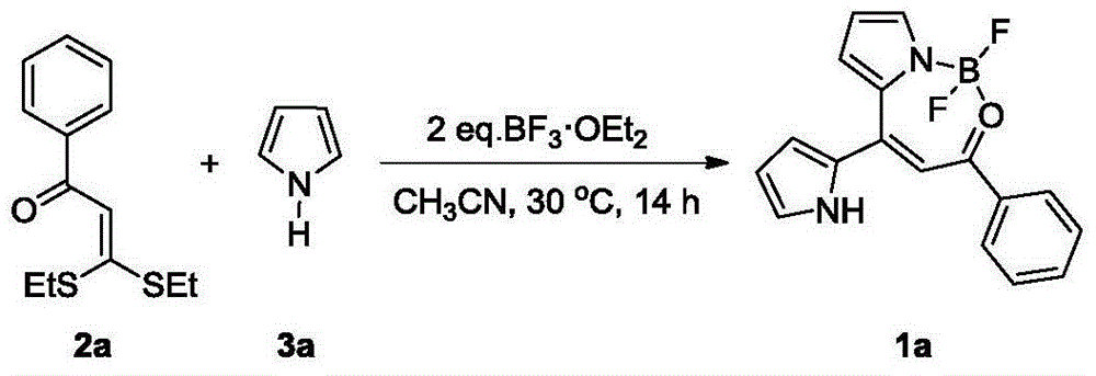 Synthesis method of dipyrromethene N, O-boron difluoride derivative