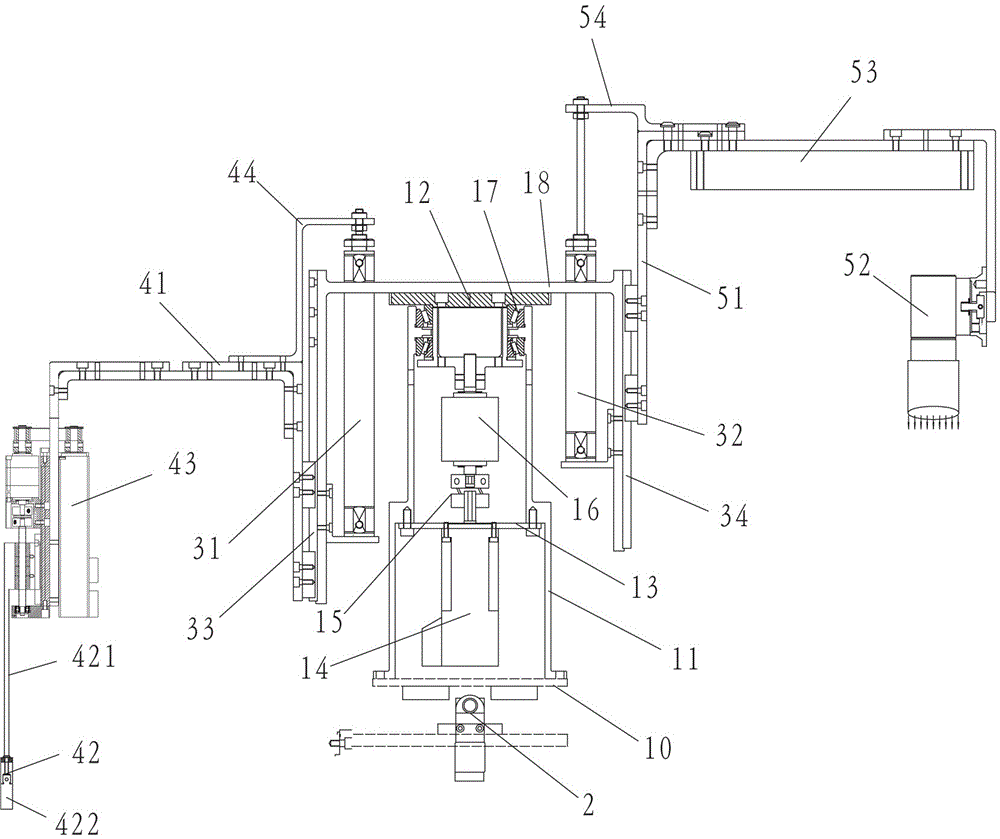 Rotary detection device for accurate looping of linking machine