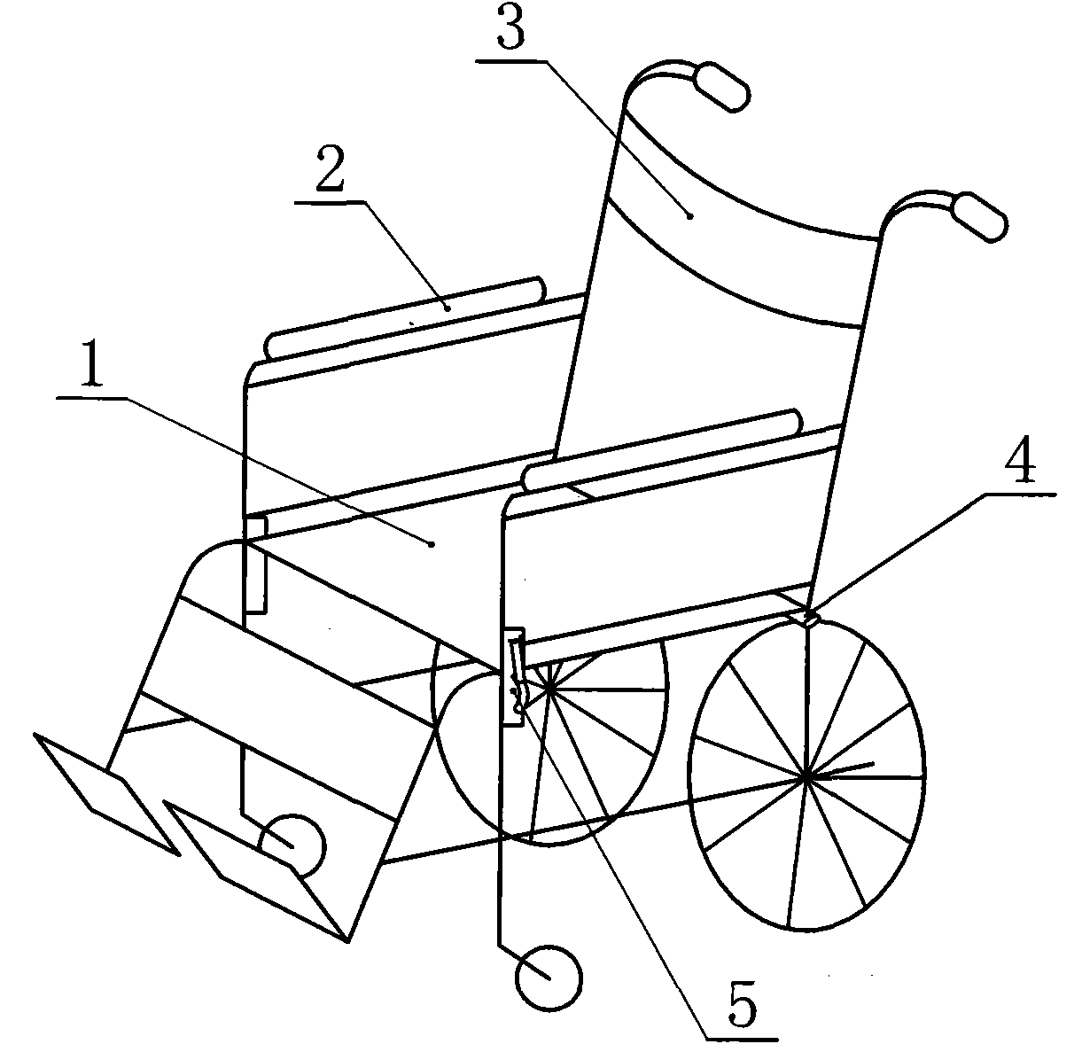 Combined wheelchair bed