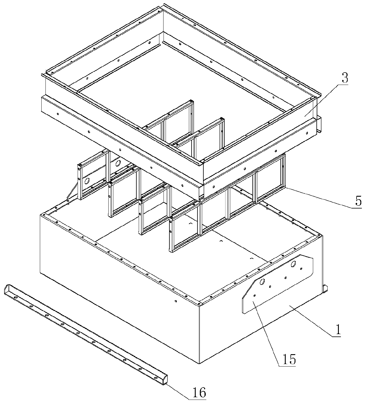 Electric forklift battery pack and assembling method thereof