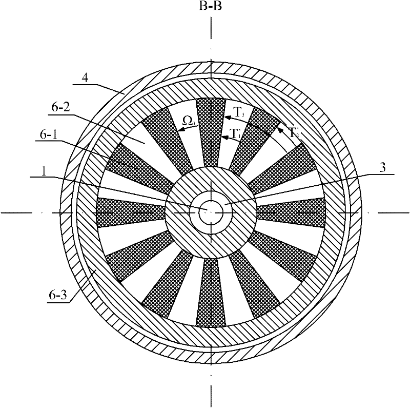 Axial-axial magnetic field modulation type brushless composite structure motor