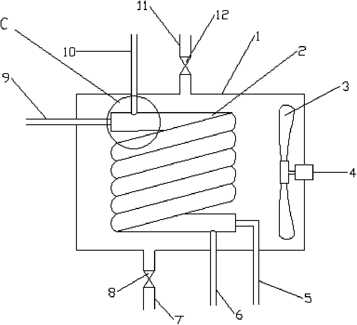 Salt dissolving type temperature regulating device and method for applying same