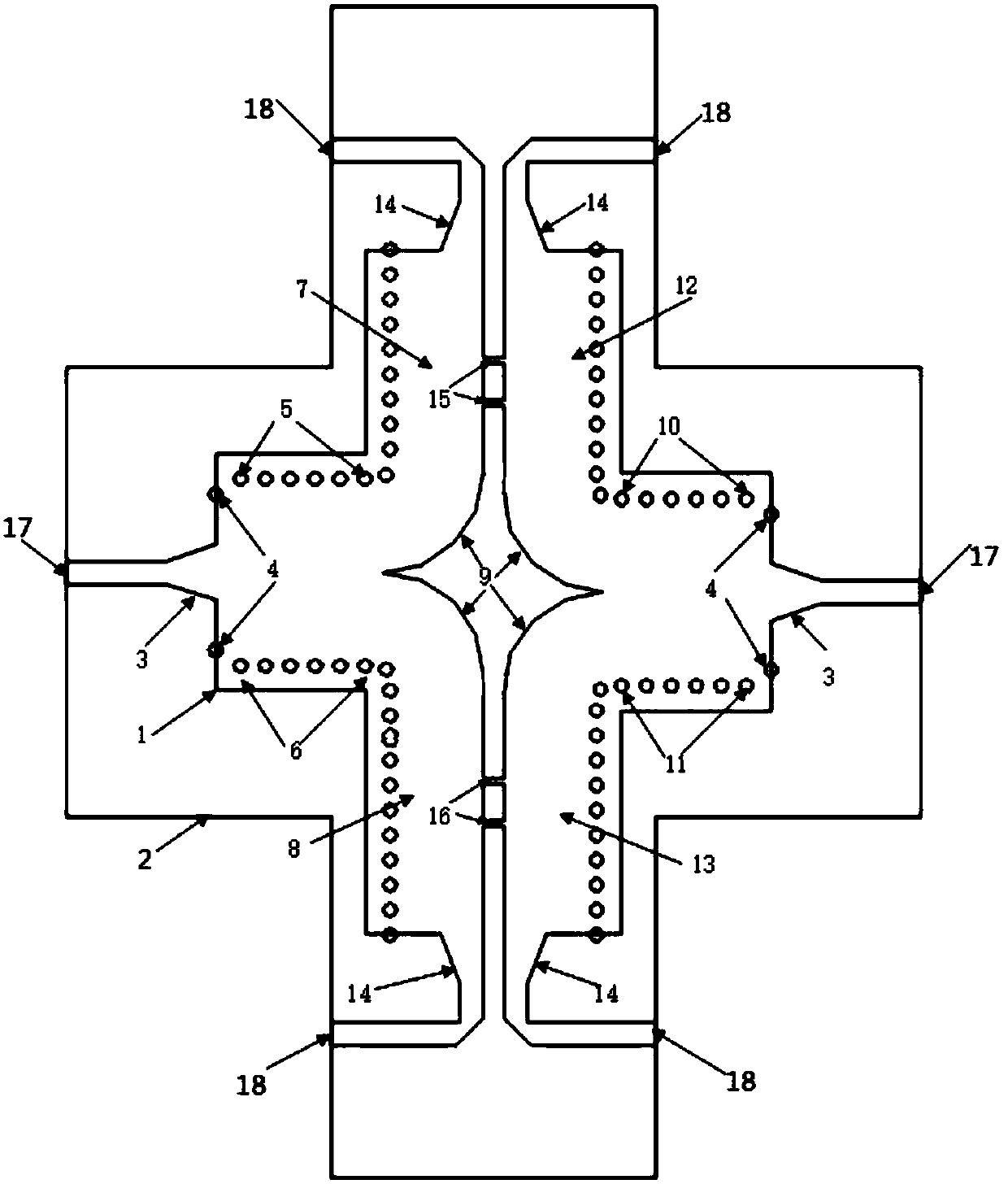 Compact six-port circuit based on half-mode substrate integrated waveguide