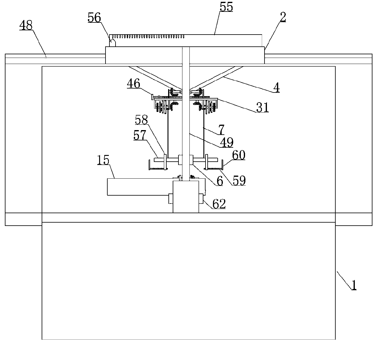 A ground bearing capacity test device for civil engineering