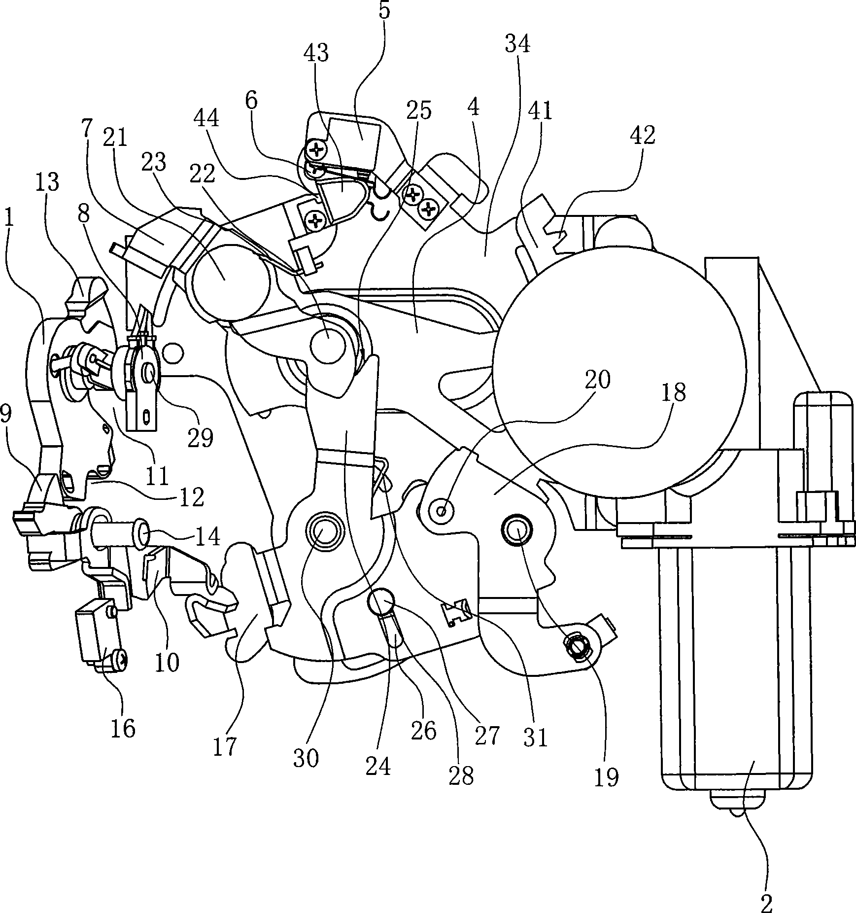 Full-automatic electric door lock for vehicle