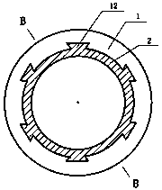 Embedded self-lubricating air ring bearing and manufacturing method thereof