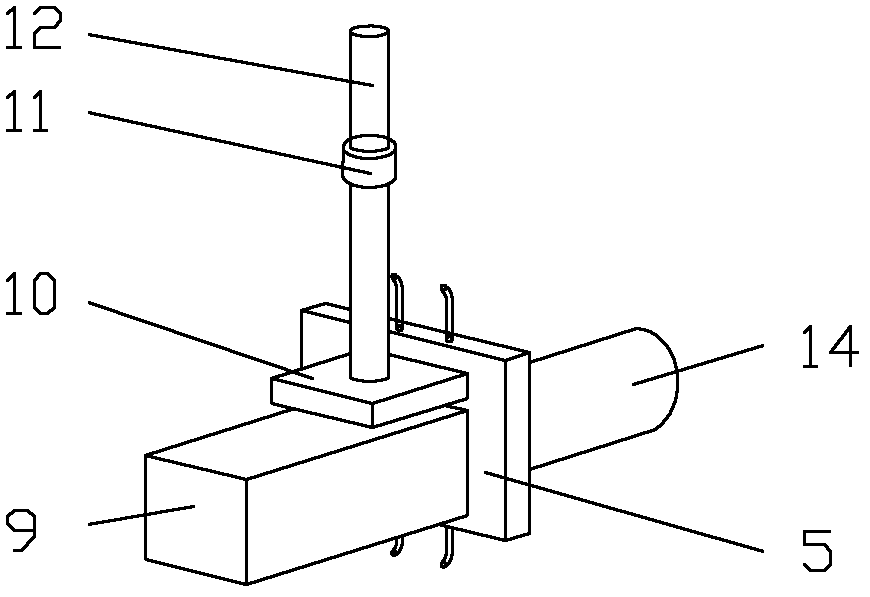 Vertical structure of lead screw front-loading machine tool