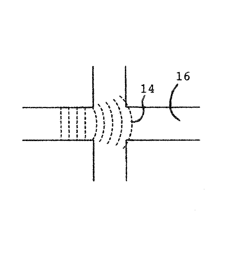 Low loss lateral optical waveguide intersections