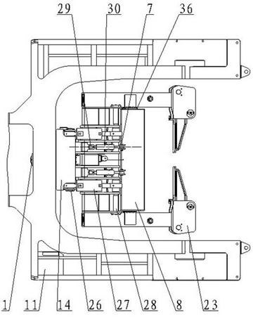 Wheel holding mechanism of rodless aircraft tractor