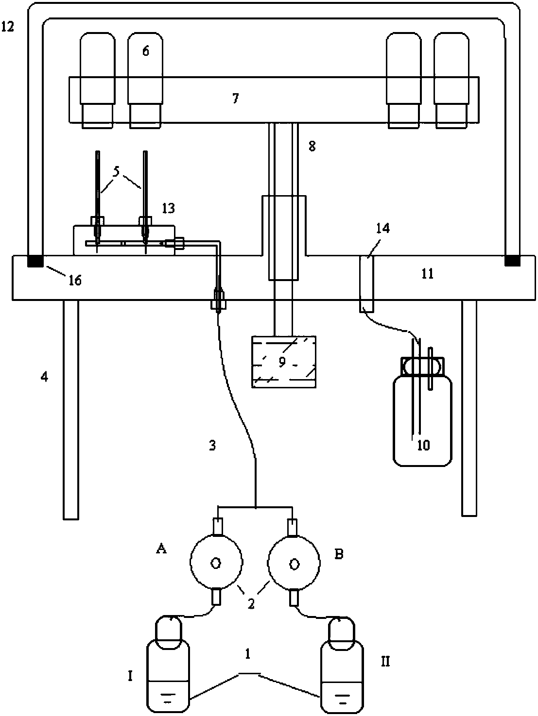 Automatic cleaning device for glass sample bottles