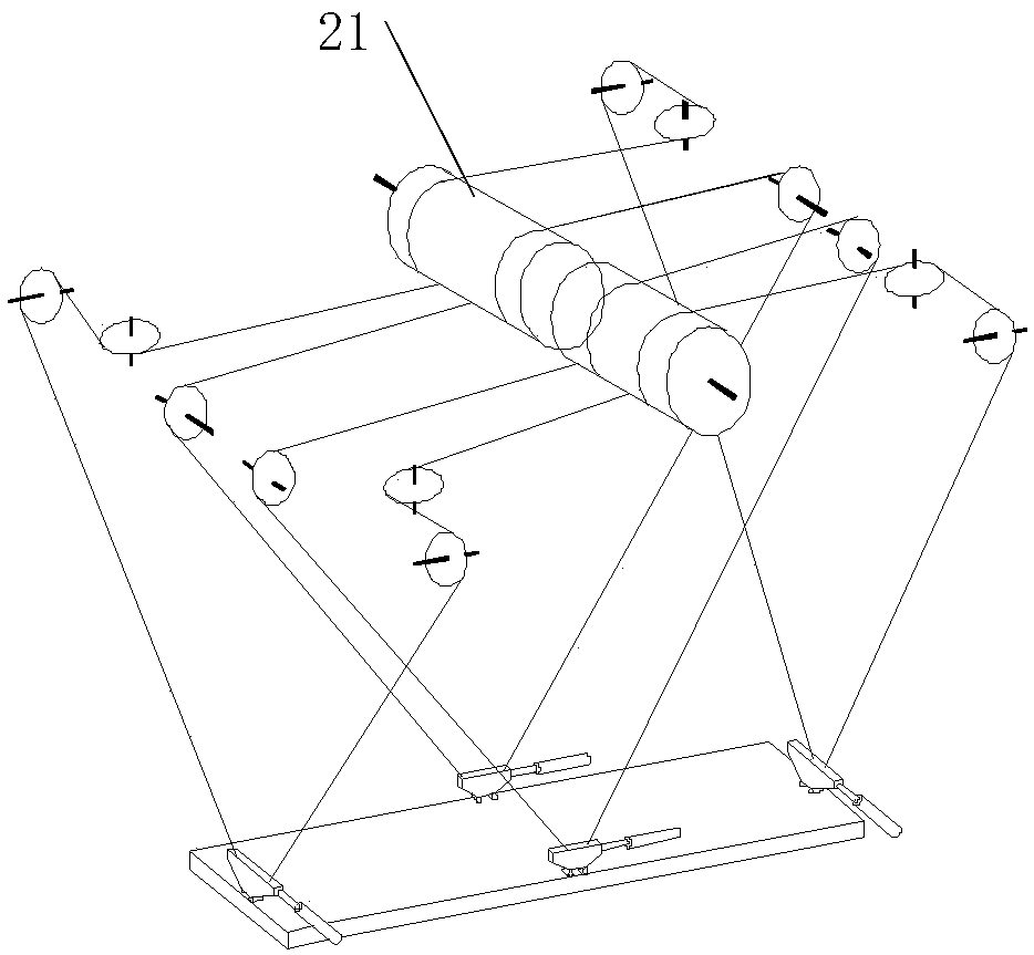 Crane bothway anti-swing mechanism and crane