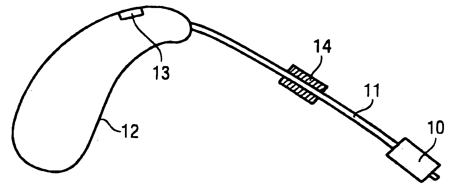 Hearing device with a damping element