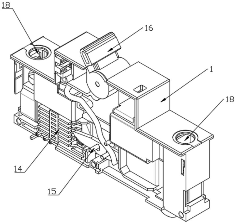 Isolation type single-pole double-breakpoint circuit breaker