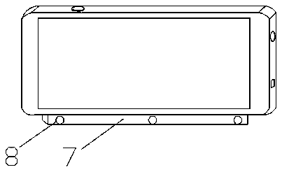 Child tablet learning machine with support frame