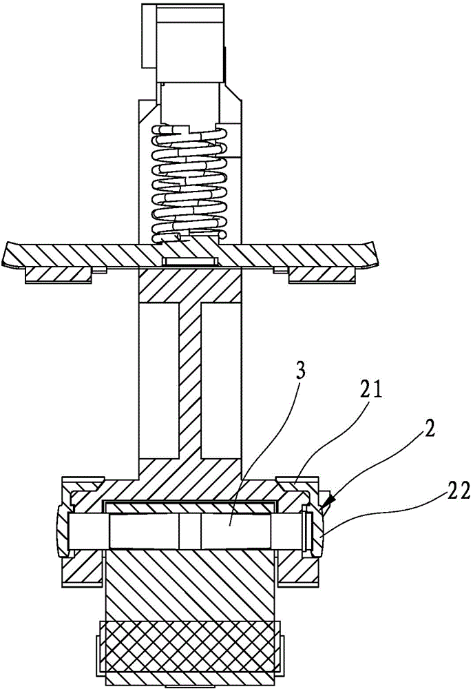 Friction reducing and buffering structure for contactor