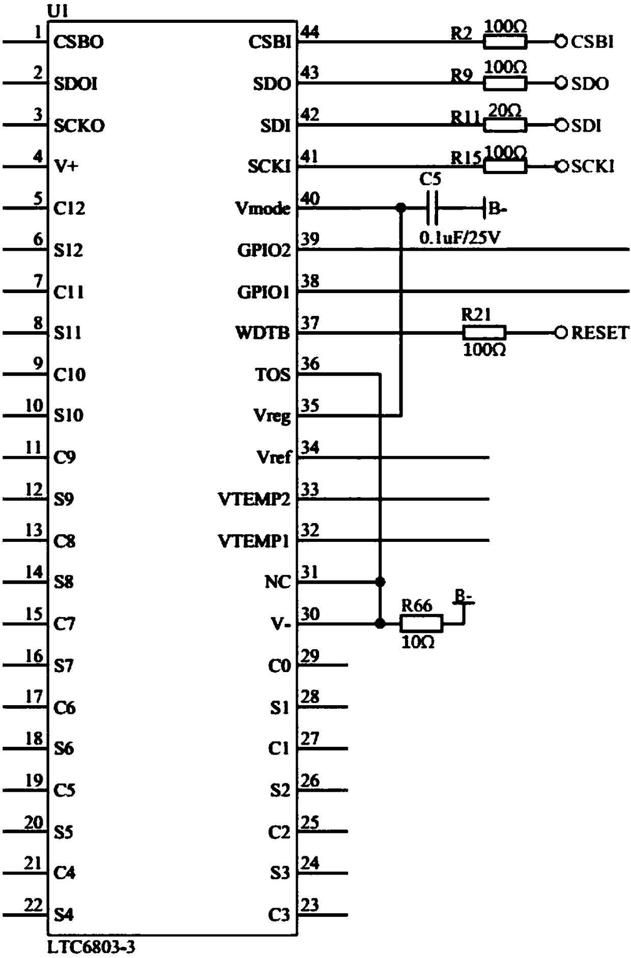 Battery management system of high-power high-voltage battery pack