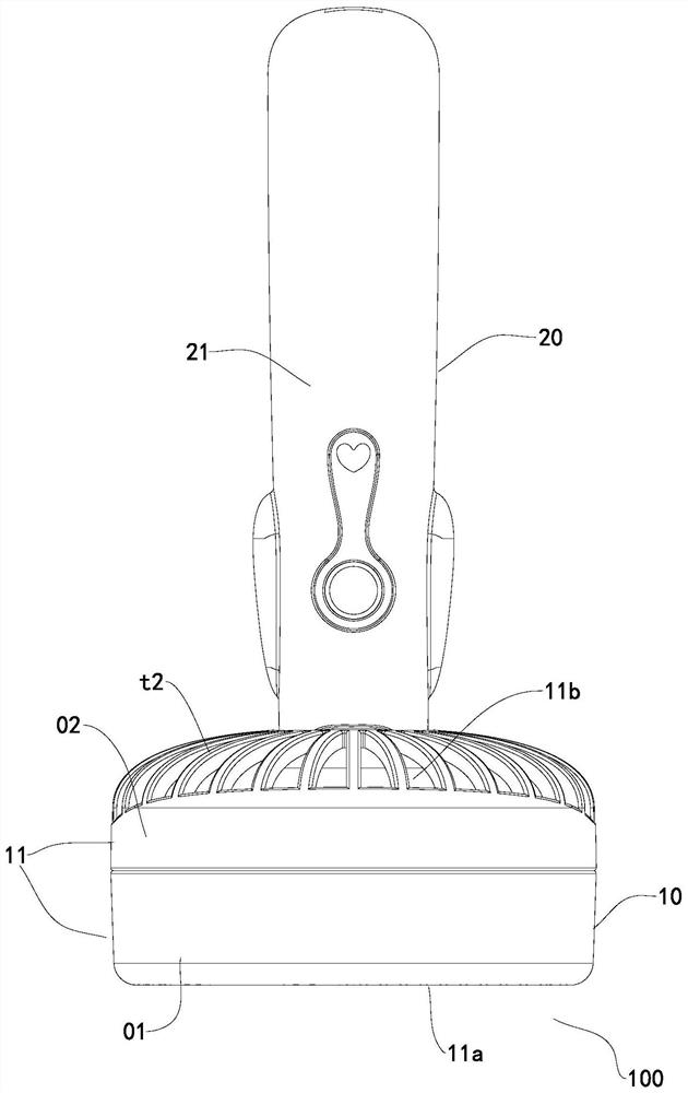 Combined fan device