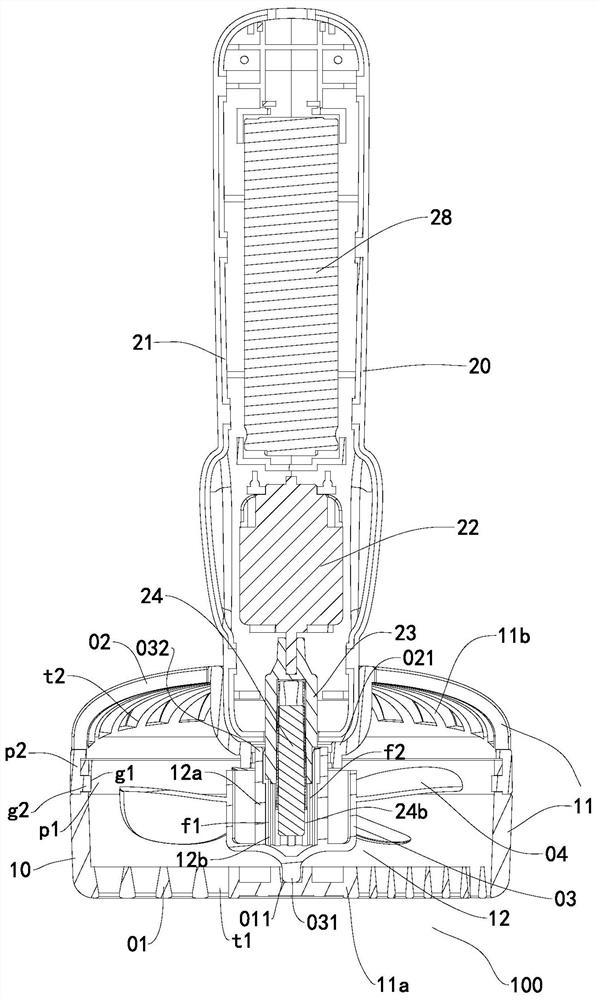 Combined fan device