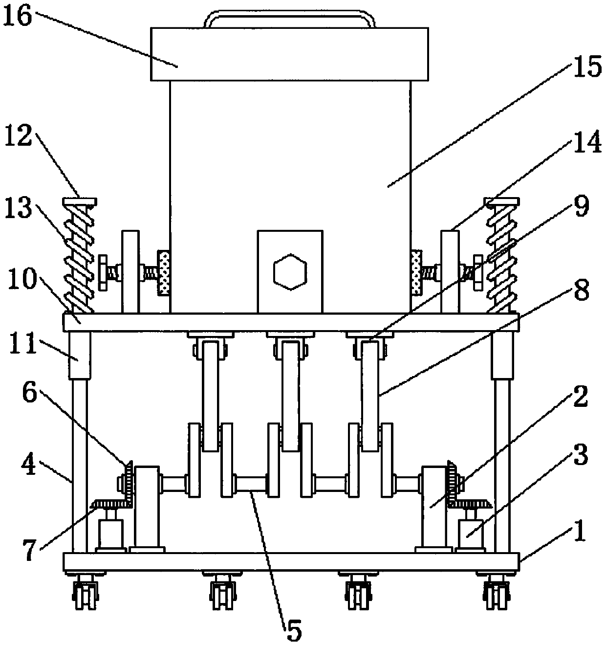 Cleaning device for mechanical engineering part