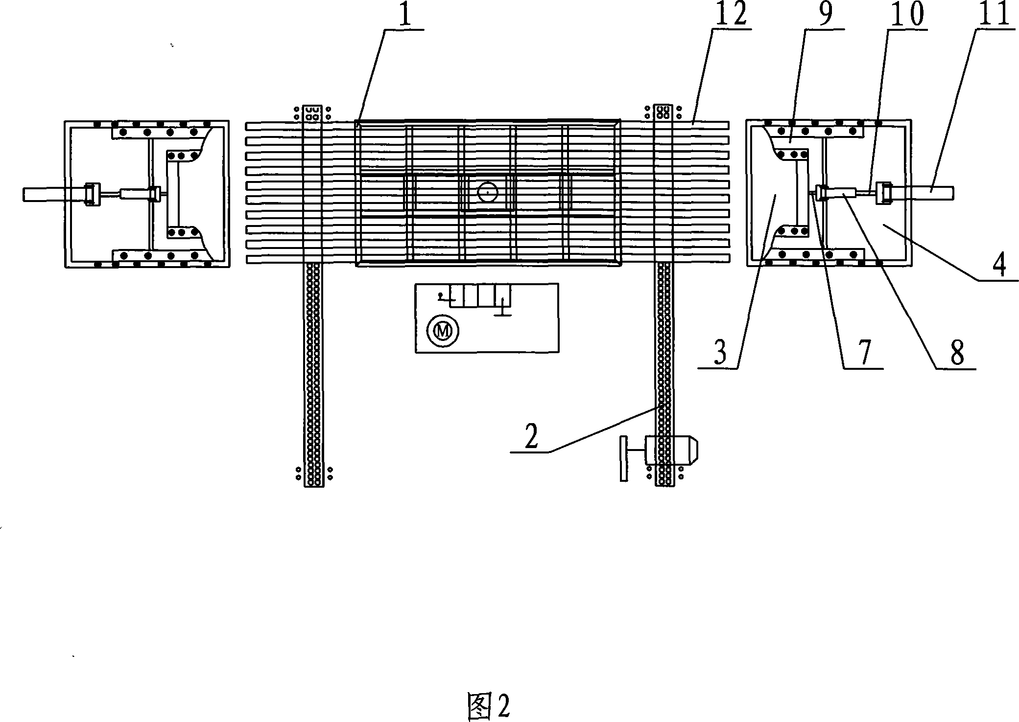 Automatic feeding device for elevator guide rail