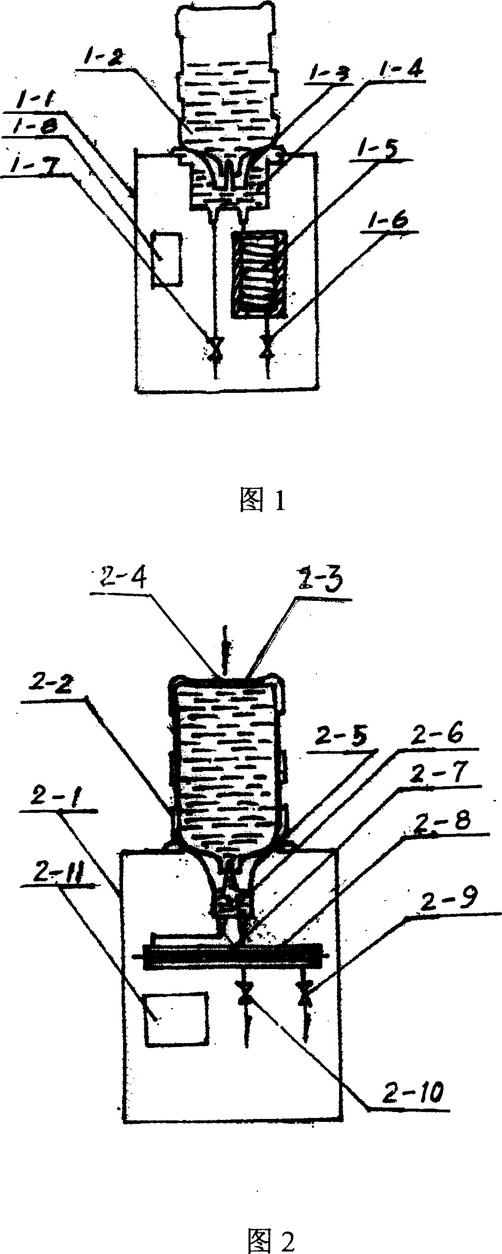Drinking machine without secondary pollution and drinking water barrel matched with the same and working method thereof