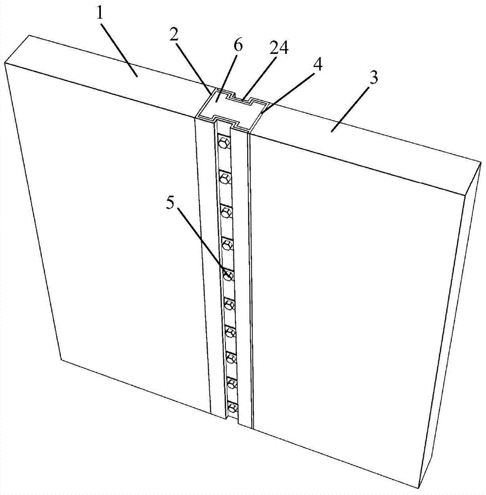 A prefabricated assembly shear wall vertical joint connection structure and its construction method