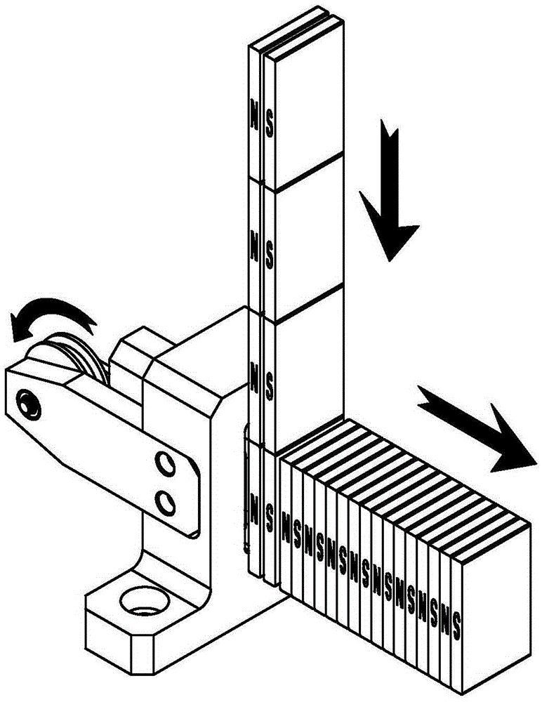 Magnetic pole group automatic matching unit and assembly line