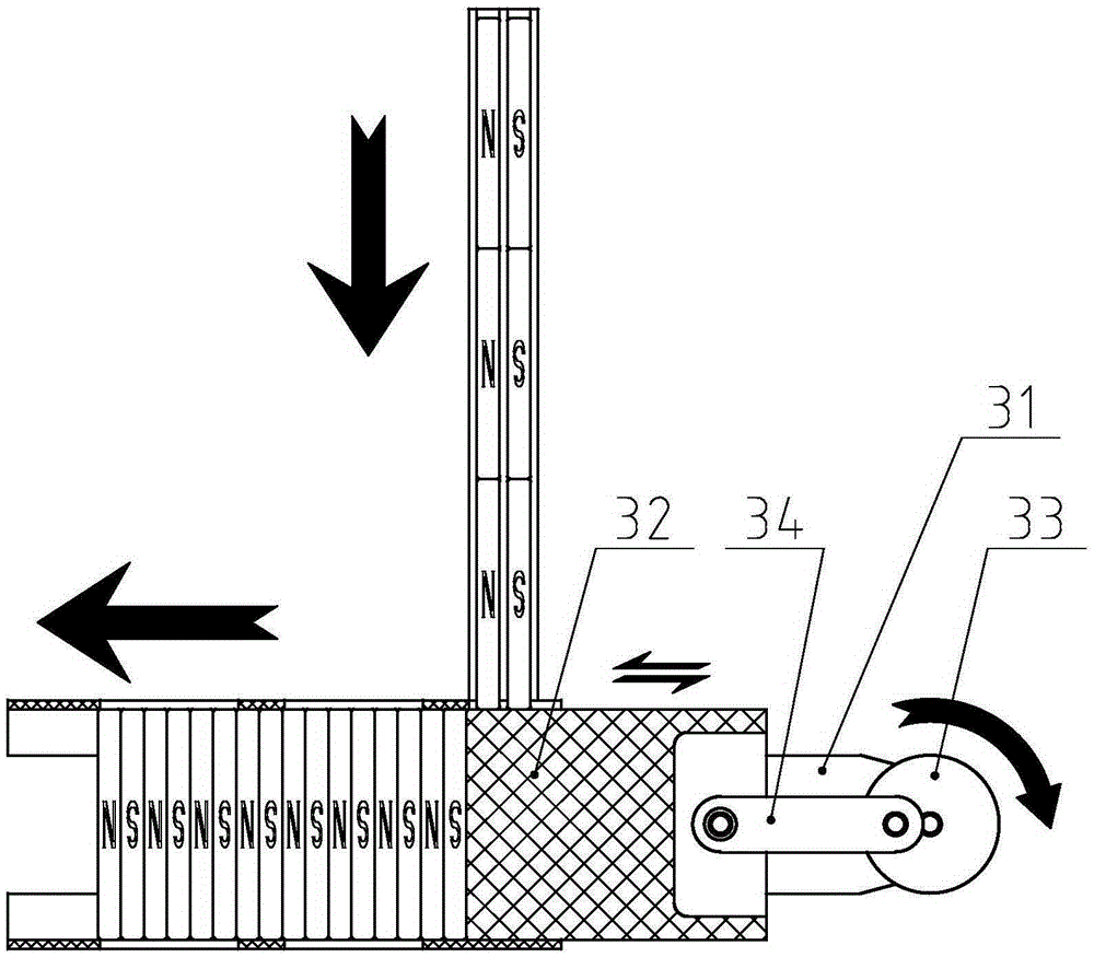 Magnetic pole group automatic matching unit and assembly line