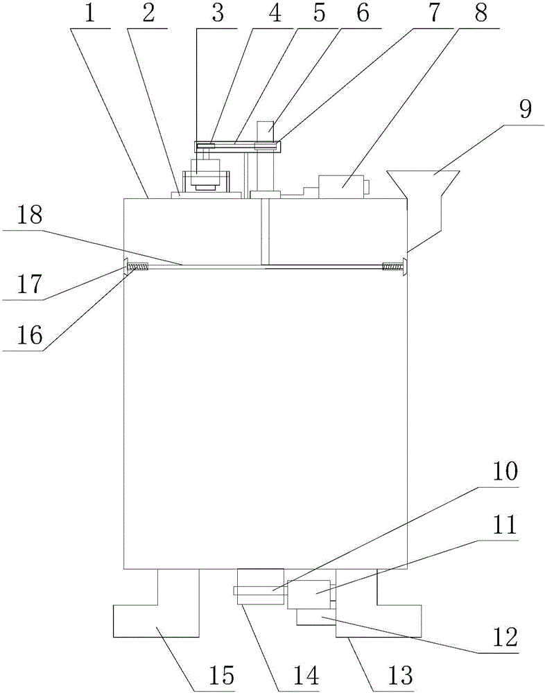 Cement tank device with self-cleaning function and elastic type wall scrapers
