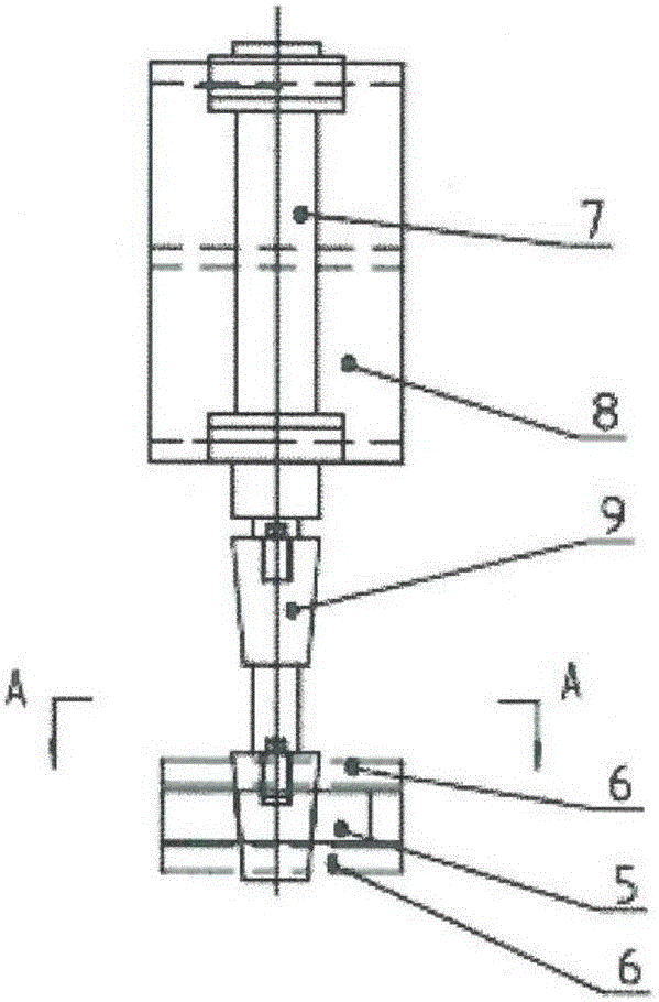 Front damper locking device of charging car