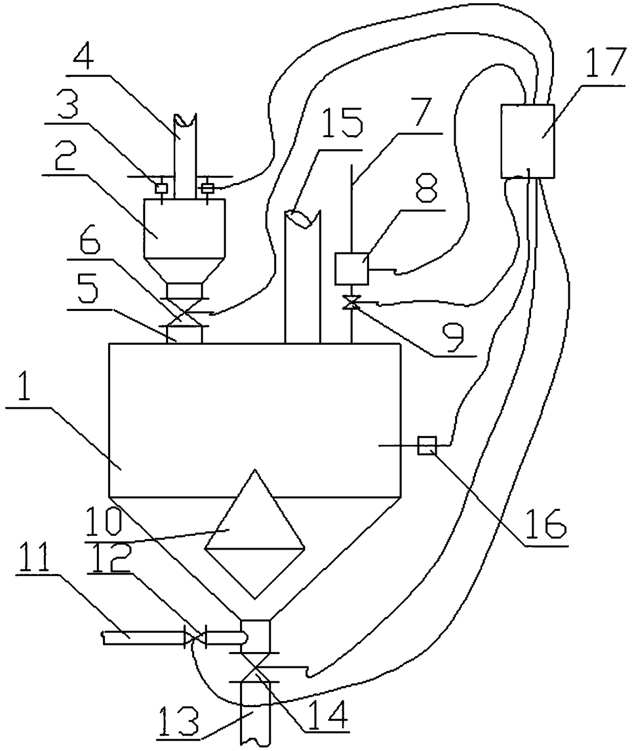 Automatic lime slaking control device