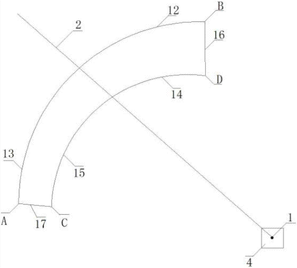 Arch ring compilation method of parabolic double-curvature arch dam