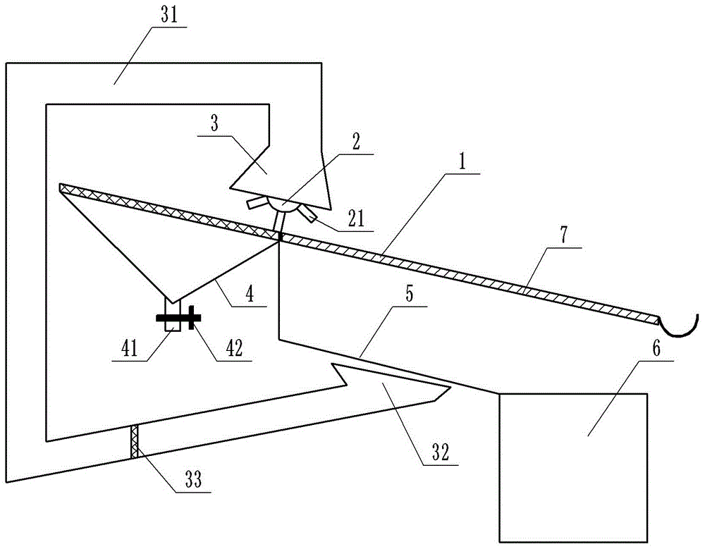 Impurity removing device for rice processing