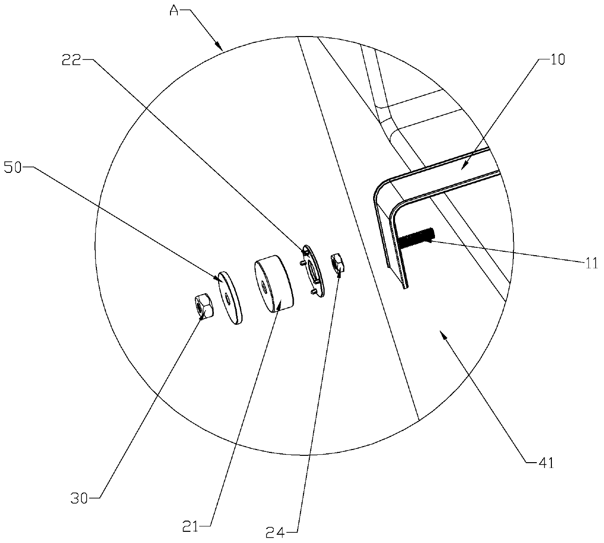 Novel toilet cover plate support