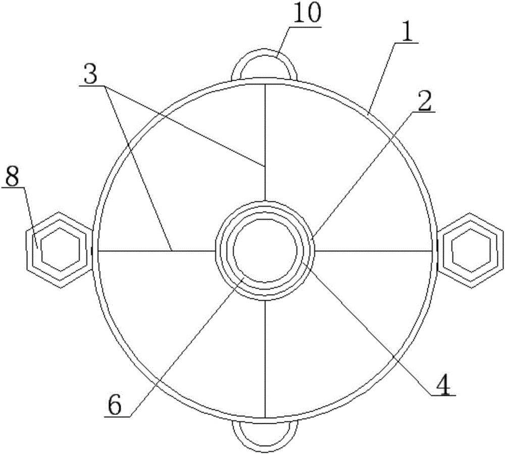 Steel ring type high-strength buttress column with built-in light material